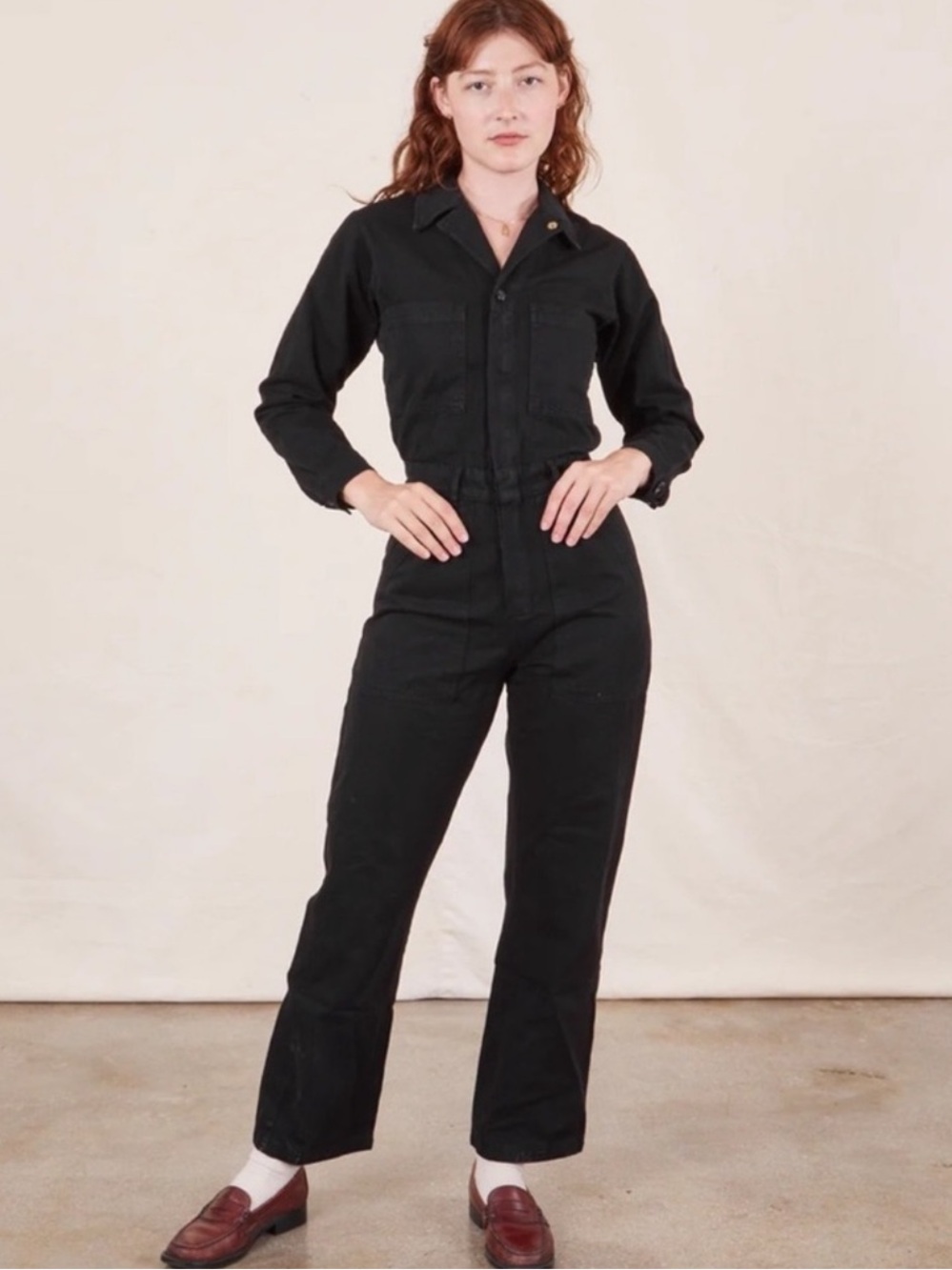 Big Bud Press Everyday Long Sleeve Black Jumpsuit
